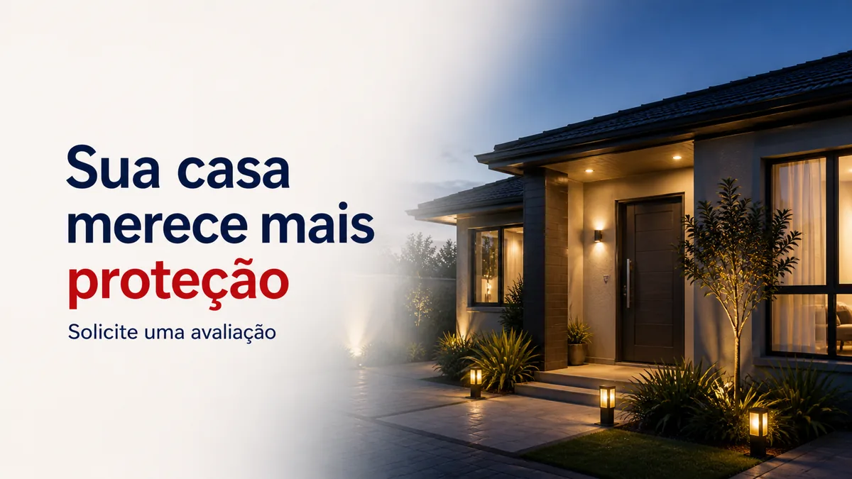 Alarme residencial com supervisão para casa